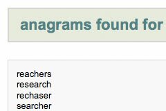 anagram solver